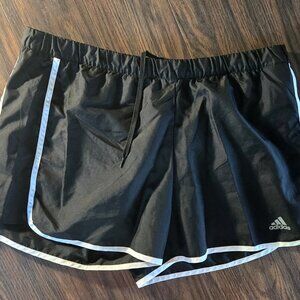 ADIDAS Black w/ White Piping Athletic Shorts NWOT/SIZE L